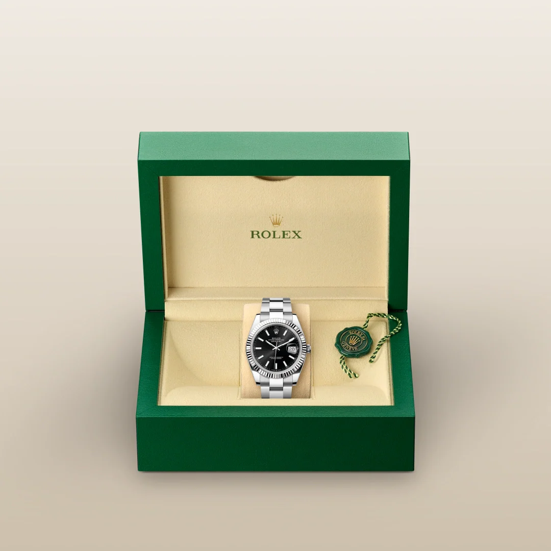 Datejust 41
Oyster, 41 mm, Oystersteel and white gold M126334-0017