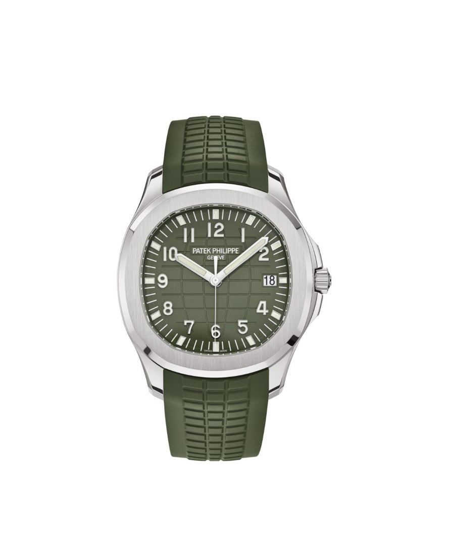 Aquanaut watch with a green dial